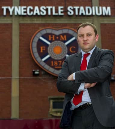 Hearts fan and Labour MP Ian Murray at Tynecastle