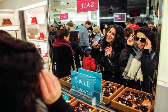 Boxing Day sales in Harvey Nichols in Edinburgh. Picture: Toby Williams