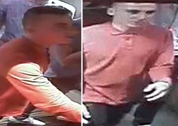 CCTV images of a man police are keen to speak to regarding an assault. Picture: PA