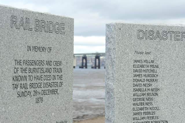 Memorial to the victims of the Tay Bridge disaster 
Photo: WALTER NEILSON