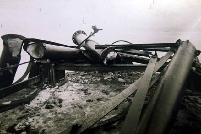 Photograph of the Tay Bridge disaster
