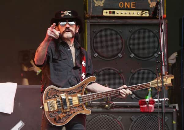 Lemmy performs on stage with Motorhead in June 2015. Picture: PA
