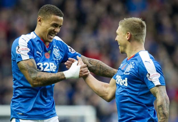 James Tavernier and Martyn Waghorn have both been excellent for Rangers since signing in the summer. Picture: SNS