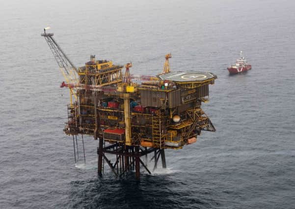 The oil platform looked 'like a bomb site'. Picture: Contributed