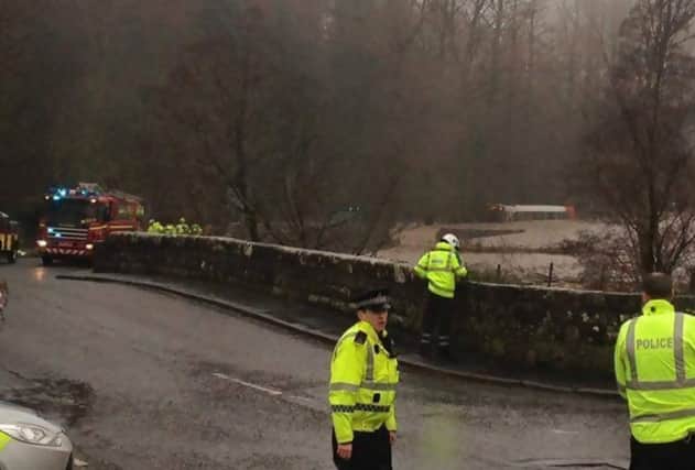 Police on the scene of the incident in Dailly. Picture: SouthAyrshire_N/Twitter