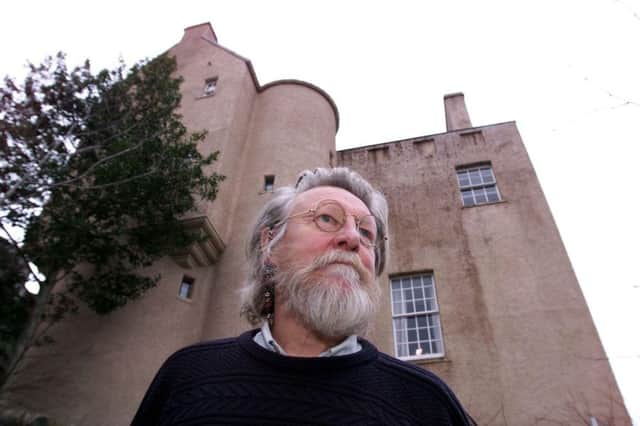 Architect Ian Begg, who designed his tower home at Plockton, plans to build a planetarium based on ancient carved stones. Picture: Contributed