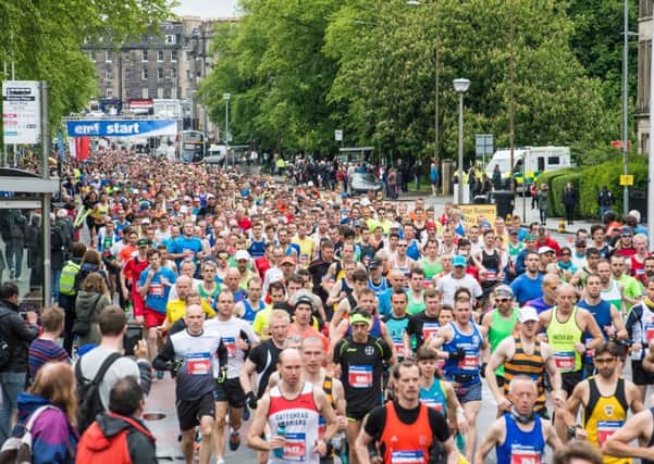 Last year's Edinburgh Marathon enjoyed high participation levels. Image: Ian Georgeson