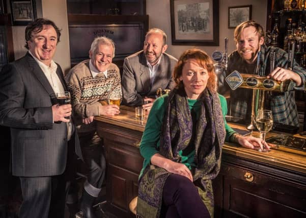 The cast of The Weir