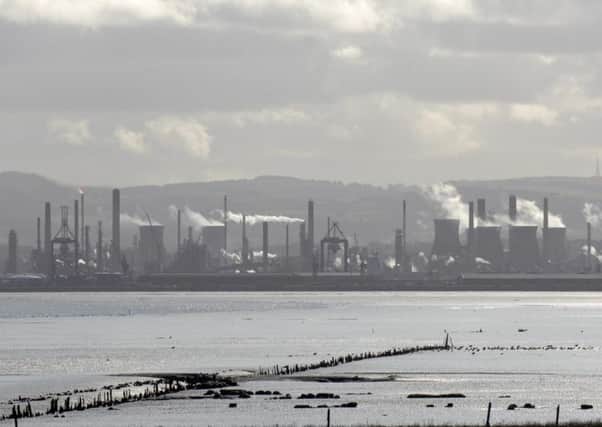 Grangemouth refinery viewed from Kincardine Bridge. Picture: TSPL