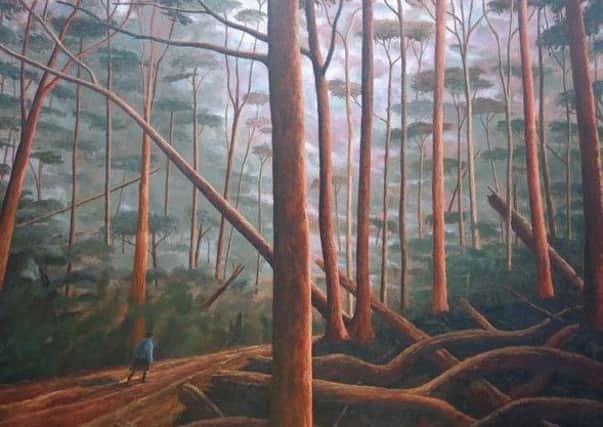 Robert Maclaurin, Winters Day in the Forest, oil on linen