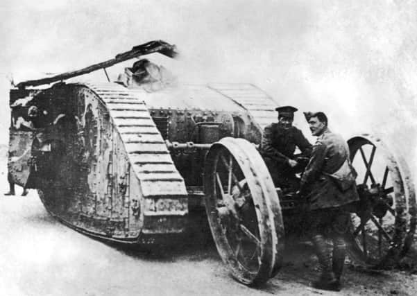 On this day in 1916, the first tanks were tested by the Britishg Army, who ordered 49 of the new machines. Picture: Getty Images