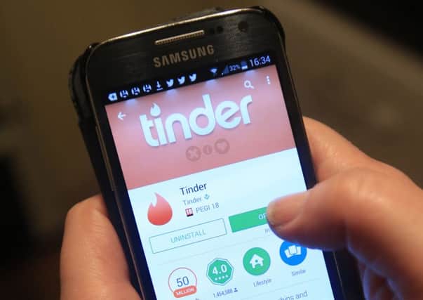 The number of alleged crimes potentially involving people's use of dating apps Tinder and Grindr increased more than sevenfold in two years. Picture: PA
