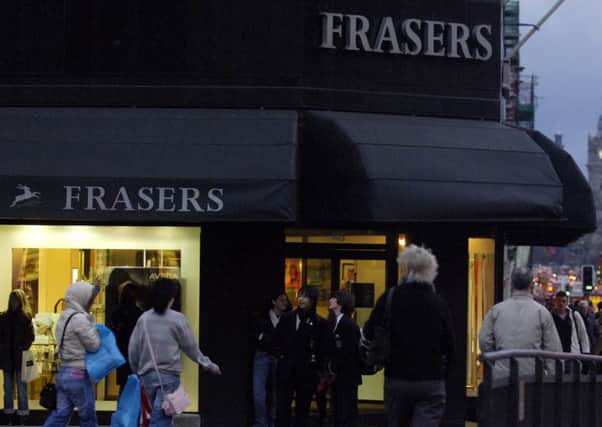 The House of Fraser store in Edinburgh. Picture: Neil Hanna
