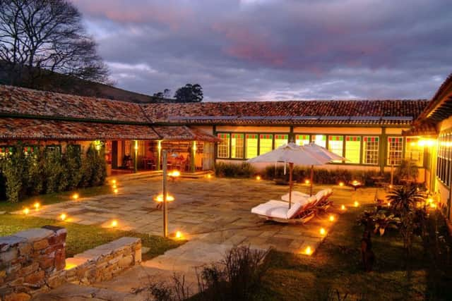 The courtyard at the Reserva do Ibitipoca