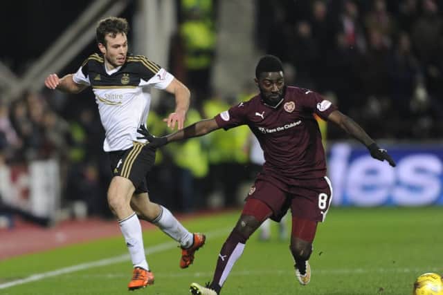 Hearts got the better of their opponents in the all-Premiership clash. Picture: Neil Hanna