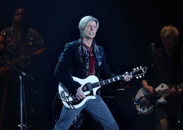 David Bowie performing in Glasgow in 2003. Picture: Rob McDougall