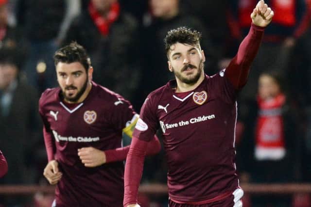 Hearts will meet Hibs in the next round after defeating Aberdeen. Picture: SNS