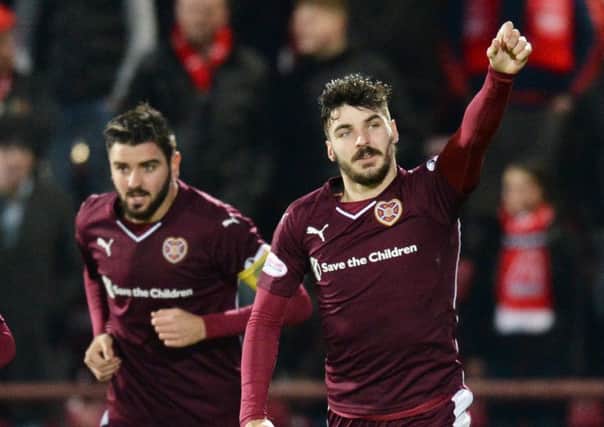 Hearts will meet Hibs in the next round after defeating Aberdeen. Picture: SNS