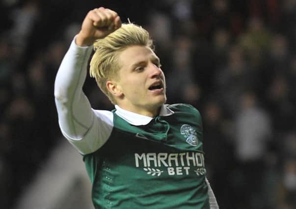 Jason Cummings has been in fine form for Hibernian this season, scoring 16 goals in 24 games. Picture: Jane Barlow