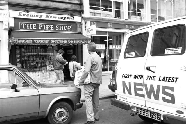 Newspapers are delivered to a Leith Walk newsagent in June 1989. Picture: Norman Wilson