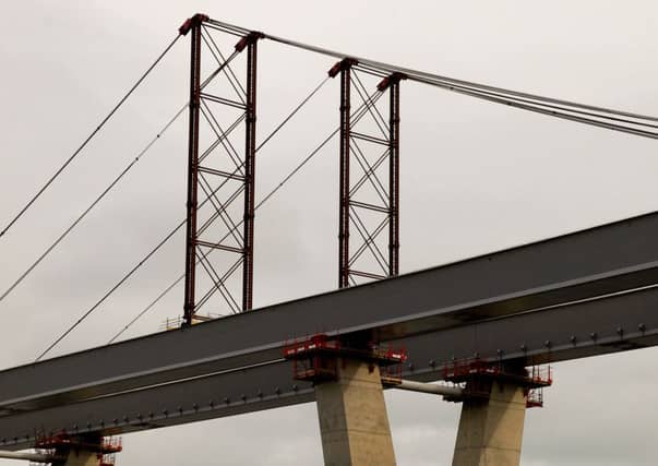The new Queensferry Crossing is one infrastructure project that has helped boost the construction industry. Picture: Scott Louden