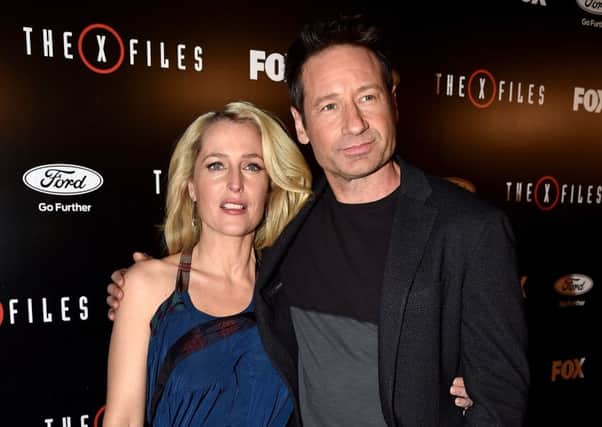 Actress Gillian Anderson and actor David Duchovny. Picture: Kevin Winter/Getty Images