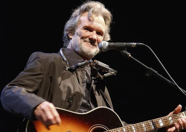 Country music legend and actor Kris Kristofferson is among the attractions. Pic: Getty