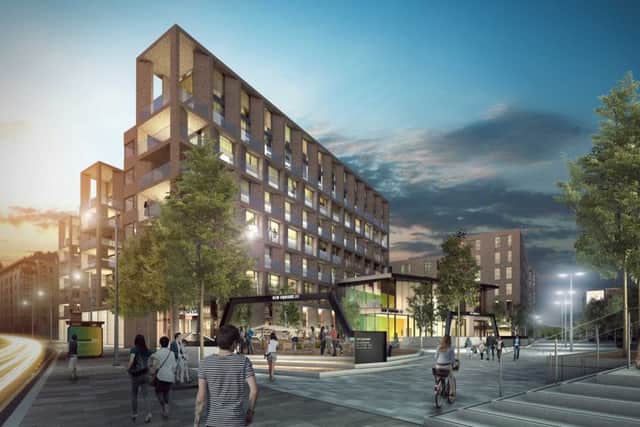 An artist's impression of Grosvenor's Fountainbridge scheme