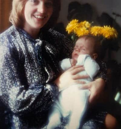 Picture: Grace MacDonald, 31 and Alastair MacDonald aged 3 weeks in 1979