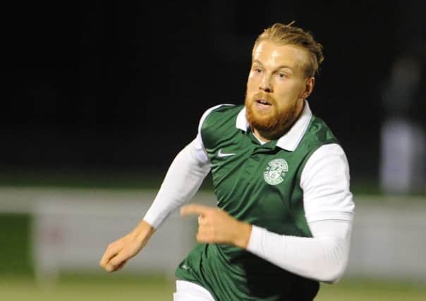 Henri Anier will return to his parent club after a loan move to Hibs. Picture: Lesley Martin