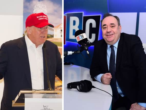Alex Salmond has challenged Donald Trump to a radio debate. Picture: TSPL