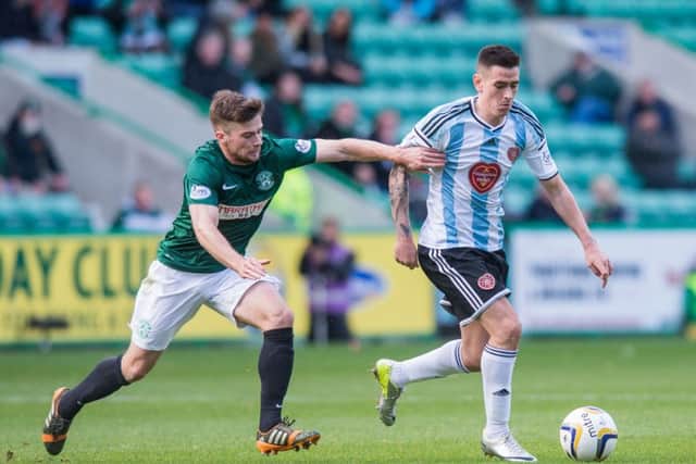 Hearts and Hibs will meet at Tynecastle on the Sunday with a 12.30 kick-off time. Picture: Ian Georgeson