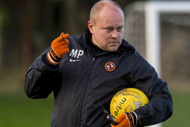Dundee United manager Mixu Paatelainen during training yesterday. Picture: SNS