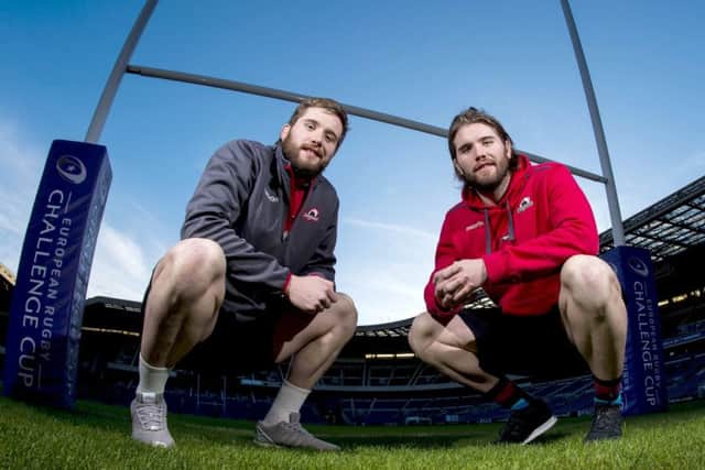 Ben, right, and Alex Toolis will be the first twins to start a game for a Scottish professional team. Picture: Gary Hutchison/SNS/SRU