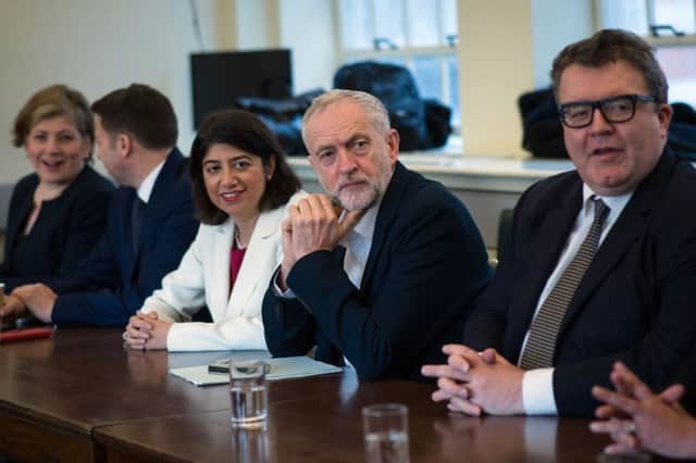 Labour party leader Jeremy Corbyn holds his first shadow cabinet meeting since last week's reshuffle. Picture: PA