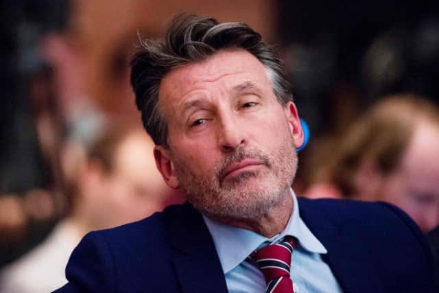 Sebastian Coe sat with the media at Thursdays WADA press conference as Dick Pound backed him to restore the credibility of the IAAF. Photograph: Lukas Barth AFP/Getty Images