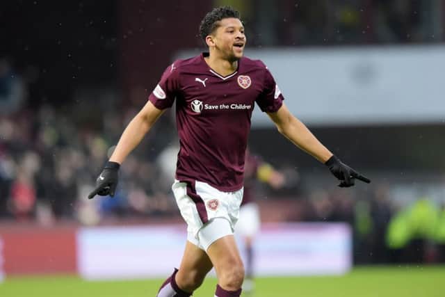 Hearts striker Osman Sow. Picture: SNS Group