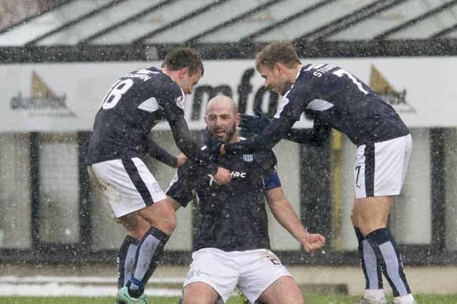 The Gary Harkins Show: The midfielder was scorer and provider. Picture: SNS Group
