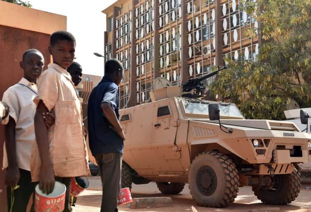 Security has been stepped up in the Burkino Faso capital Ouagadougou after Fridays attacks. Picture: Getty