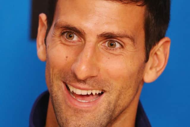 Novak Djokovic: Fellow feeling for expectant Andy. Picture: Getty