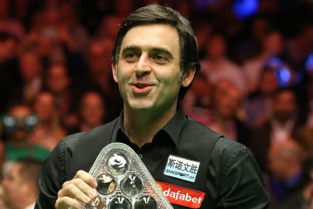Ronnie O'Sullivan equals Stephen Hendry's tally of six. Picture: PA