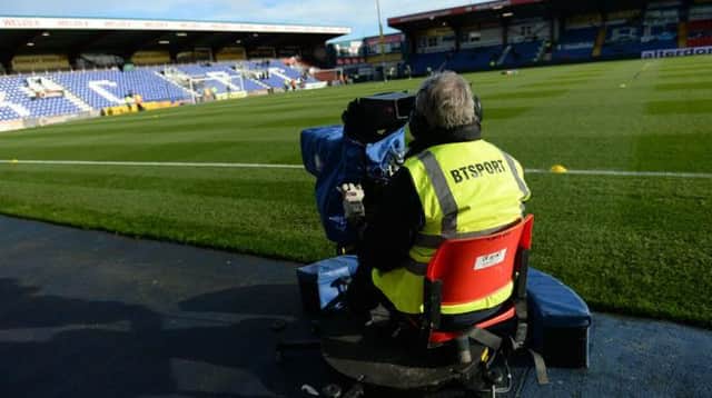 BT Sport is to move its microphones after sectarian singing was picked up
