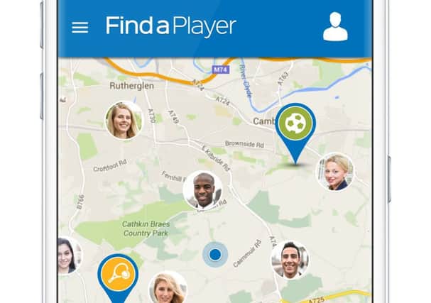 Find A Player lets people find teammates and fellow sports enthusiasts