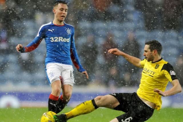 Barrie McKay, left, has been in fine form for Rangers this season. Picture: PA