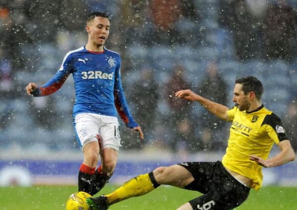 Barrie McKay, left, has been in fine form for Rangers this season. Picture: PA