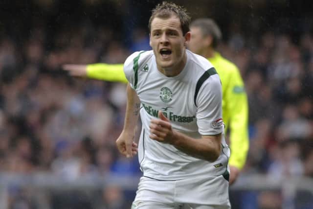 Anthony Stokes has returned to Hibs on a loan deal. Picture: Robert Perry