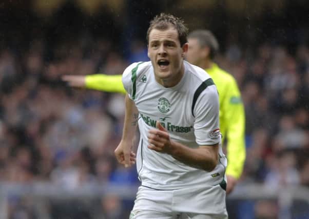 Anthony Stokes has returned to Hibs on a loan deal. Picture: Robert Perry