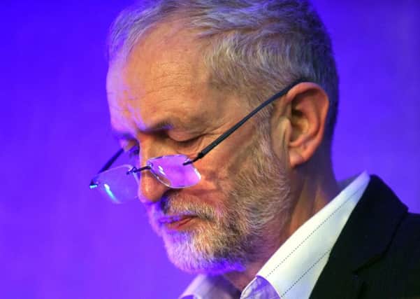 Leader of the Labour Party Jeremy Corbyn address the Unite Scotland 1st Scottish Policy Conference at the Golden Jubilee Conference Hotel earlier this week. Image: Lisa Ferguson