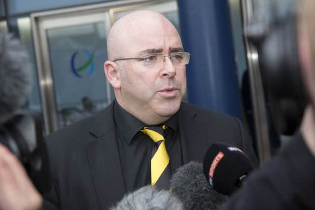 Alloa Chairman Mike Mulraney after the SPFL meeting. Picture: SNS