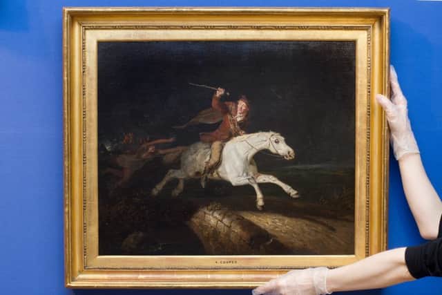 The first ever painting of Robert Burns' famous poem Tam O'Shanter, thought to have been painted in the late 18th century by Abraham Cooper. Picture: Hemedia